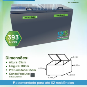 Lixeira Ecológica 393 L